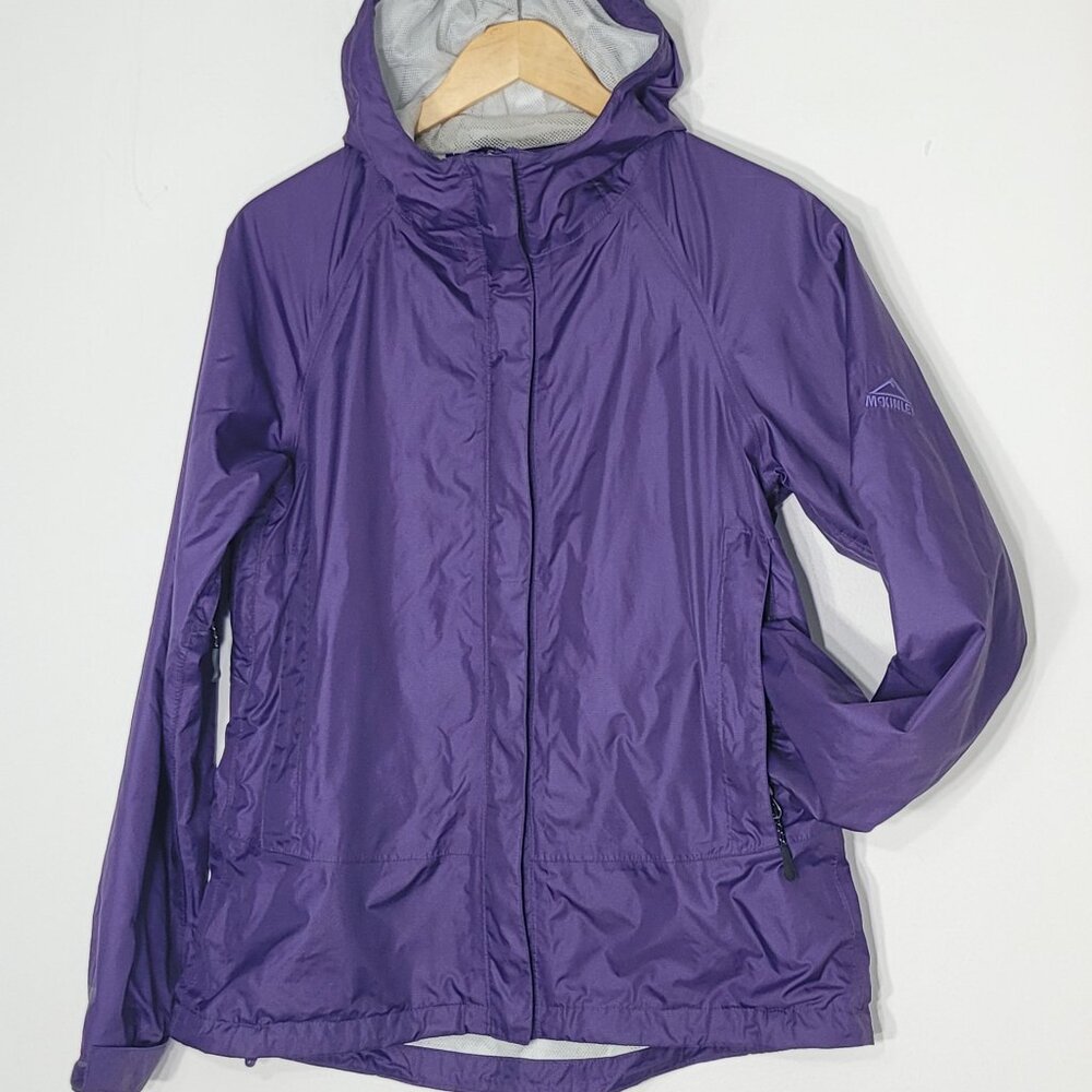 McKINLEY Aquamax Pro Women's Purple Full Sleeve Travel Hooded Jacket Size Medium